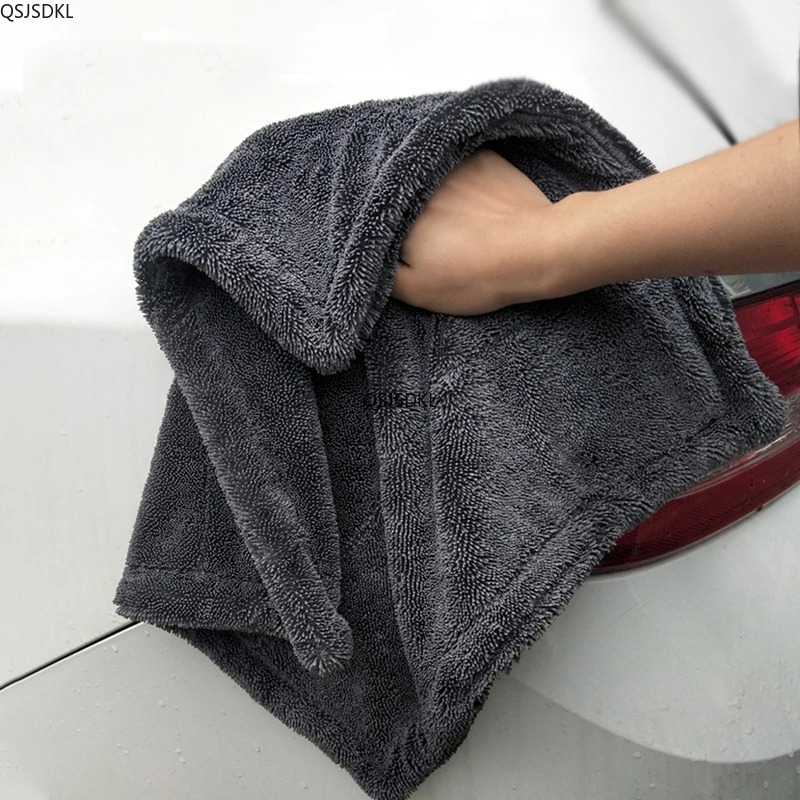 Microfiber Towel Detailing - 1200GSM/600GSM マイクロファイバー車のクリーニングタオル両面超吸収性洗車クリーニングクロス傷防止ソフト糸くずタオル