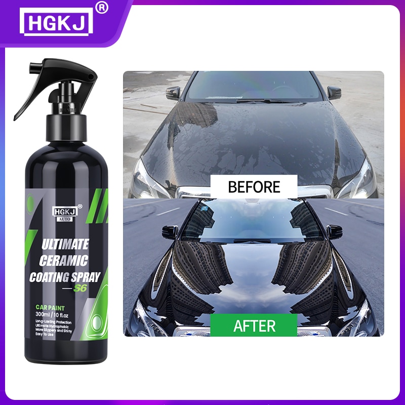 Car Wax Ceramic Coating - セラミックカーコーティング,9時間,水,タトゥー,クイックコート,ポリマー,リキッド,ワックス,カーケア,hgkj s6