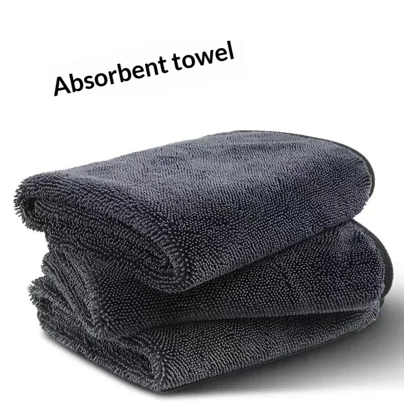 Microfiber Towel Detailing - 500GSMカーケアウォッシュタオル 超吸水乾燥クロス マイクロファイバーカークリーニングタオル ディテーリングケア用