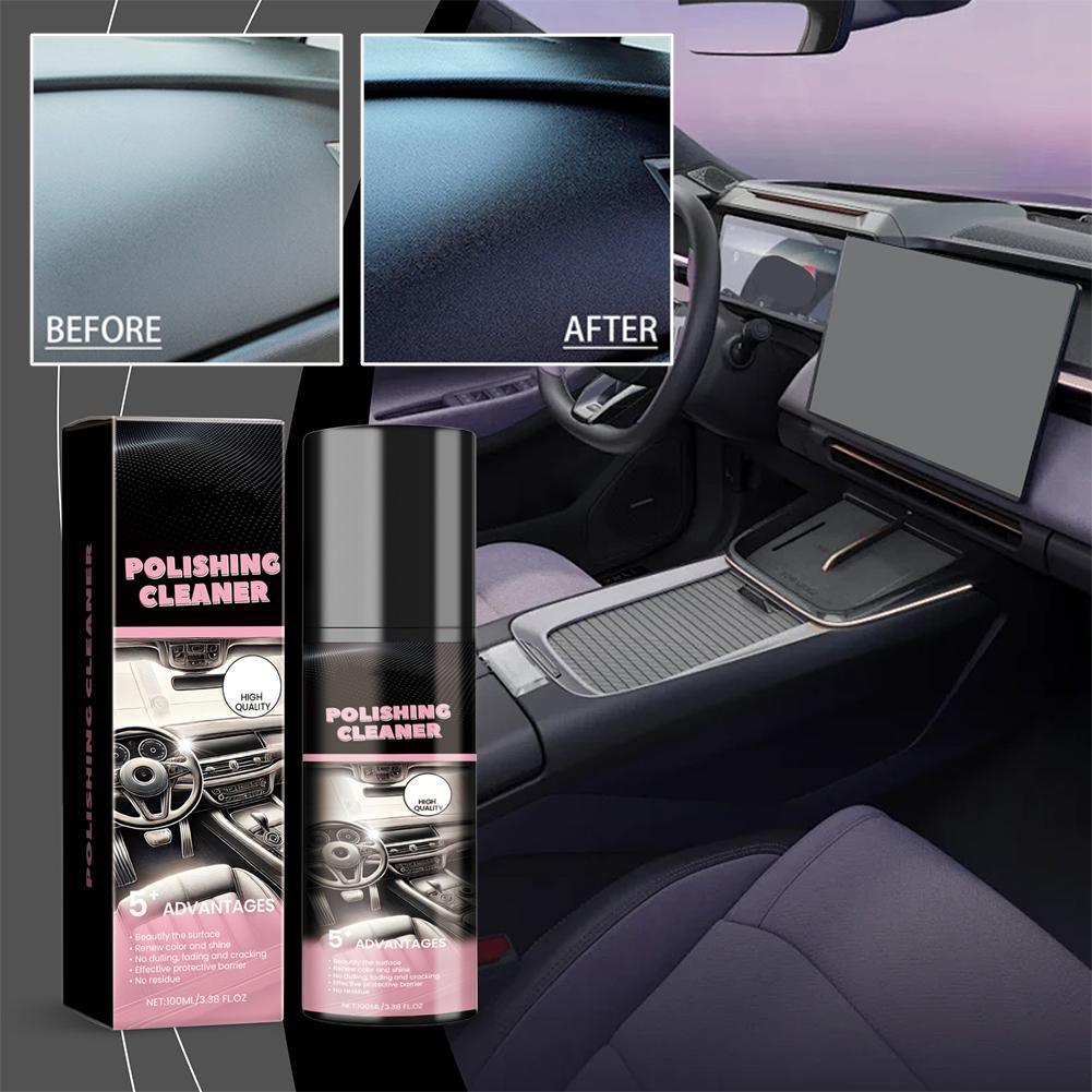 Leather Cleaner Interior - 100 ミリリットル自動車内装研磨剤ディテイラーとクリーナーリニューアル除染メンテナンス汚れ除去剤