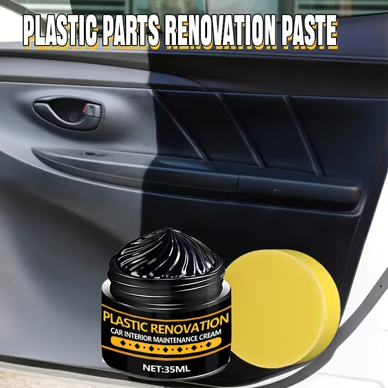 Trim Restorer Plastic - 車用プラスチック＆ゴム修復ジェル - バンパー、ミラー、トリムに最適 - 瞬時に色を修復 -