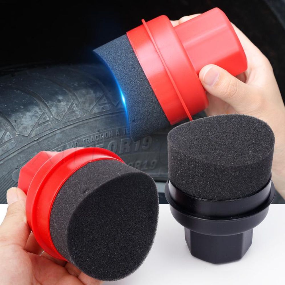カバー付き曲面タイヤ研磨スポンジ 再利用可能なタイヤドレッシ - Wax Applicator Pad のレビューと価格