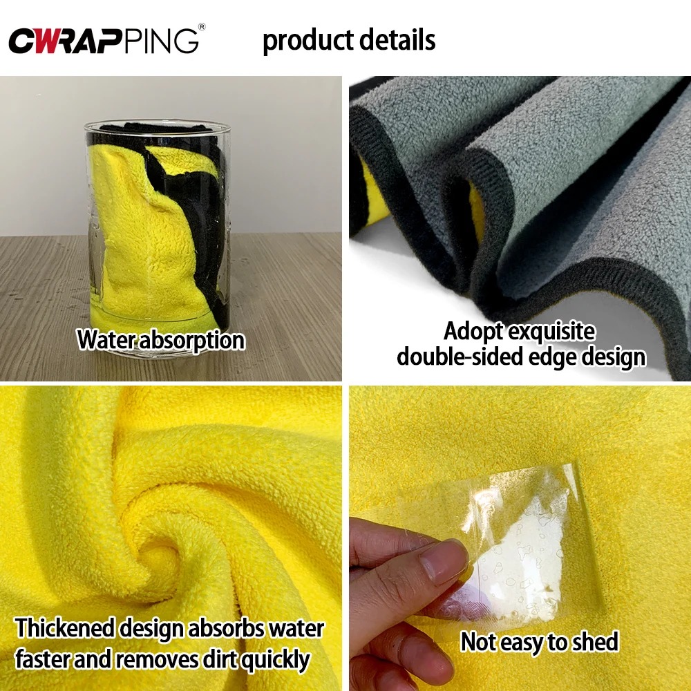 洗車用マイクロファイバー厚手タオル,クリーニングツール,乾燥 - Microfiber Towel Detailing のレビューと価格