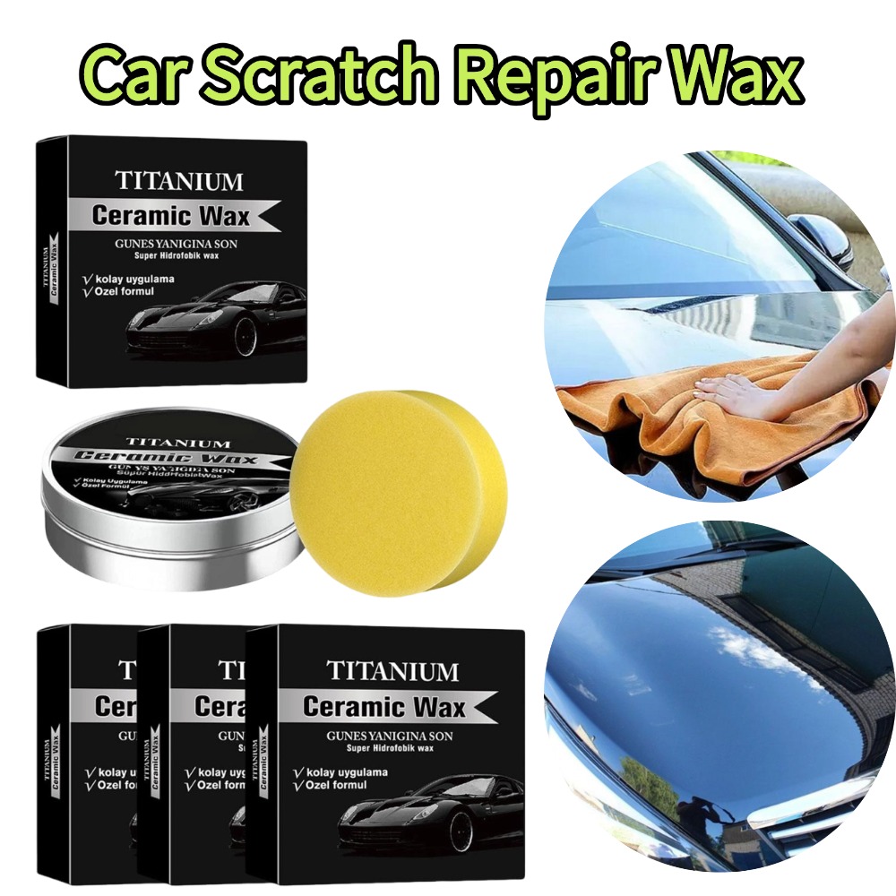 100 グラムチタンセラミックワックスクリーム車の傷修復リム - Car Wax Ceramic Coating のレビューと価格