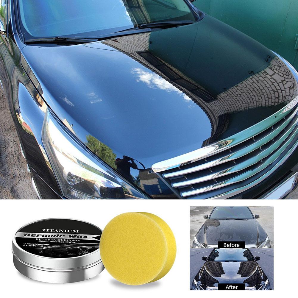 100 グラムチタンセラミックワックスクリーム車の傷修復リム - Car Wax Ceramic Coating のレビューと価格