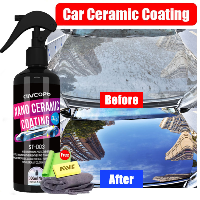3 で 1 セラミック車のコーティングスプレーセラミックコー - Car Wax Ceramic Coating のレビューと価格