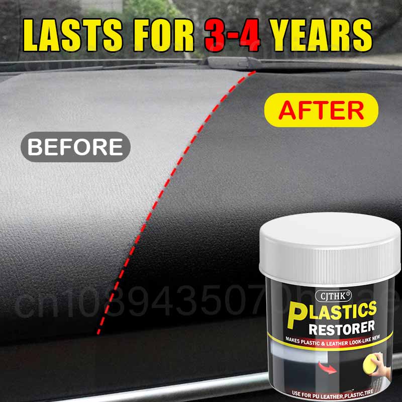 150g 車用プラスチック修復剤 ブラックに戻す 光沢 車用 - Leather Cleaner Interior のレビューと価格