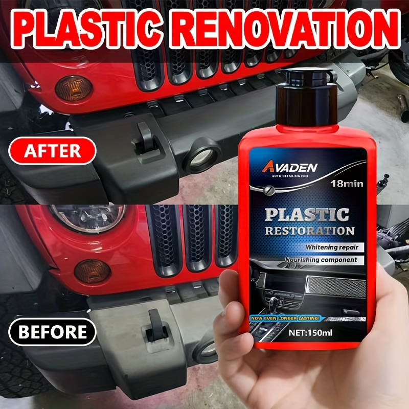 ブラックトリムレストアラー - ユニークな染料配合処方で6ヶ - Trim Restorer Plastic のレビューと価格
