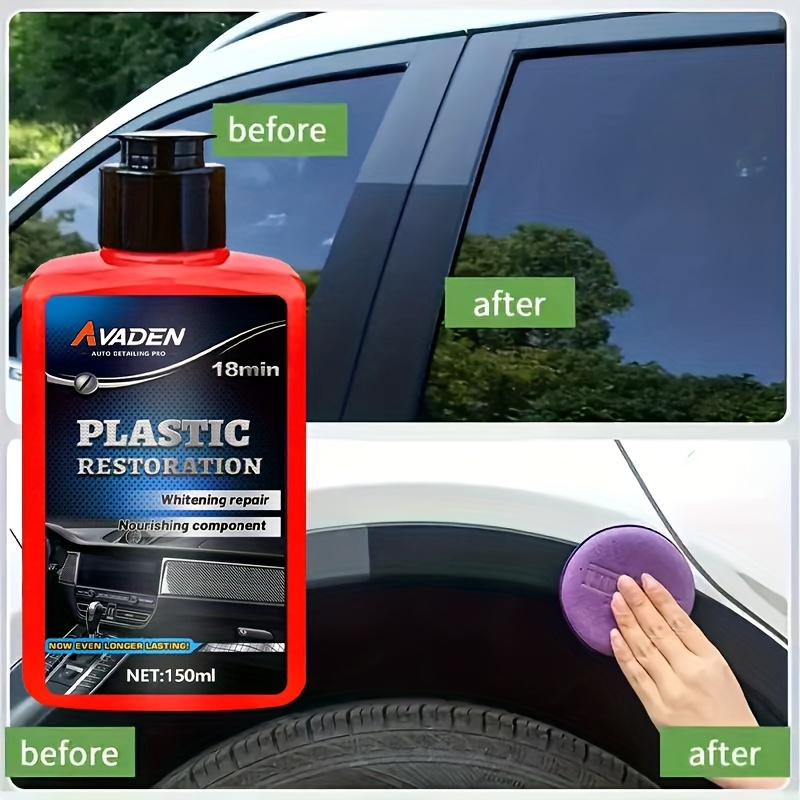ブラックトリムレストアラー - ユニークな染料配合処方で6ヶ - Trim Restorer Plastic のレビューと価格