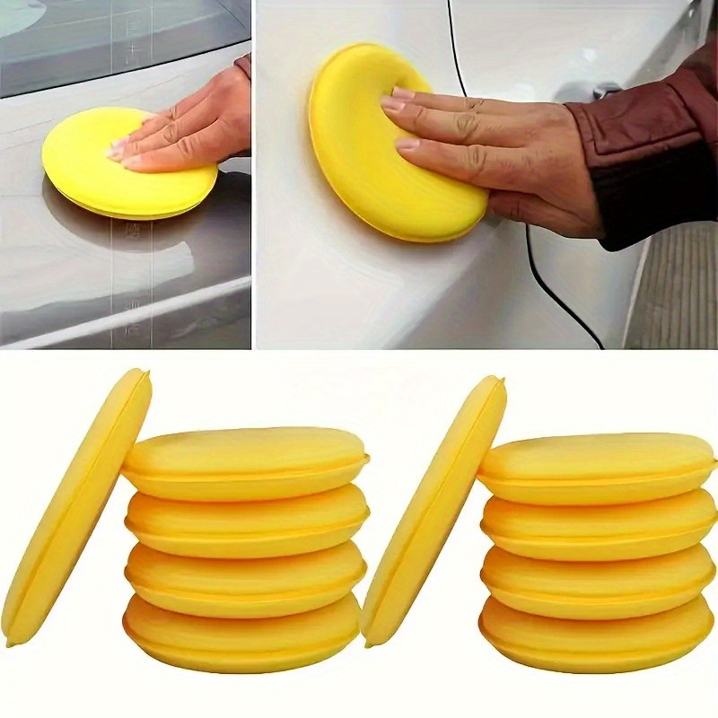 1/5 個 10 センチメートルラウンドカーワックスアプリケ - Wax Applicator Pad のレビューと価格