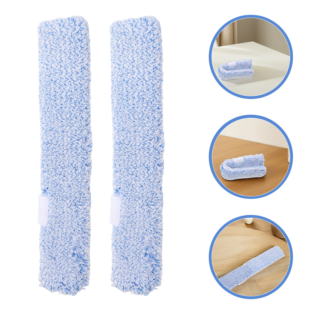 2 個のウィンドウクリーナー交換用ヘッド生地再利用可能なモッ - Glass Cleaner Streak のレビューと価格