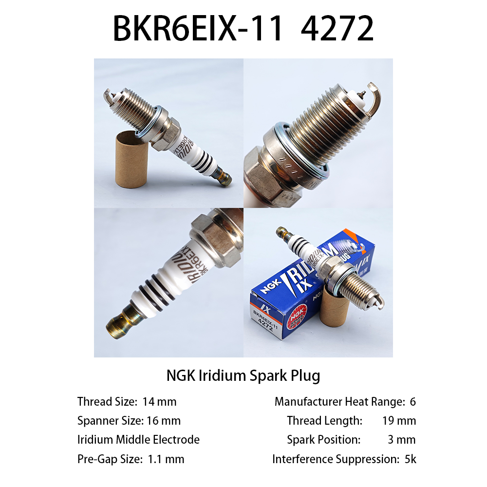 1個 純正NGK IX イリジウムスパークプラグ BKR6E - Ngk Spark Plug Iridium Ix のレビューと価格